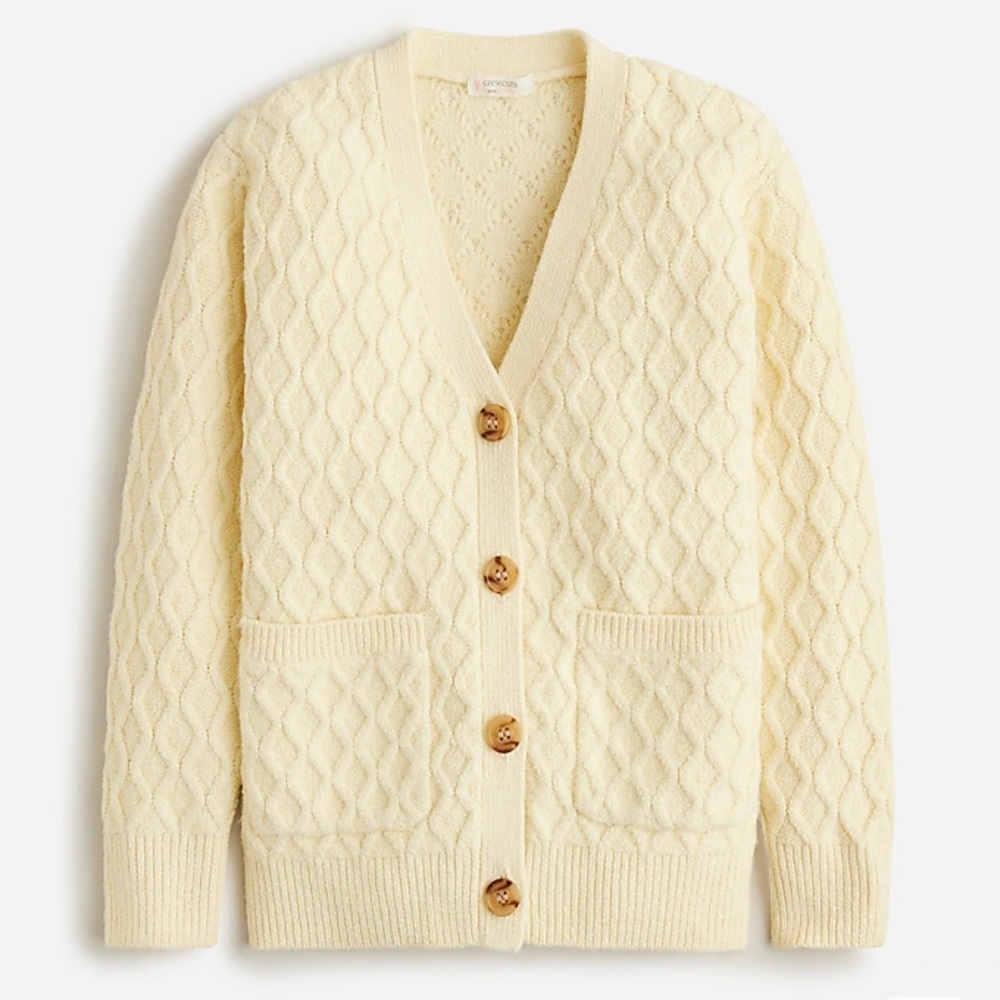 Girls Crewcuts Cable Knit V-Neck Cardigan size 12-14